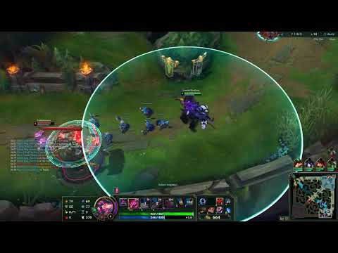 Cho'gath Twitch vs Kai'sa Nautilus bot D1 (W) 13.9 11/0/8