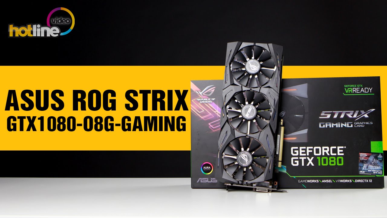 Видеокарта Asus PCI-E STRIX-GTX1080-A8G-GAMING nVidia GeForce GTX 1080 8192Mb 256bit GDDR5X 1695, 10010 DVIx1, HDMIx2, DPx2, HDCP Ret