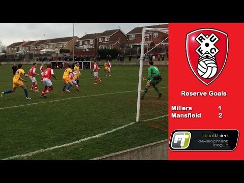 Rotherham United v Mansfield Town, reserve team goals