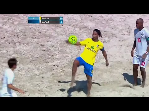 RONALDINHO PUT ON A SHOW TILL IN BEACH SOCCER 🤯