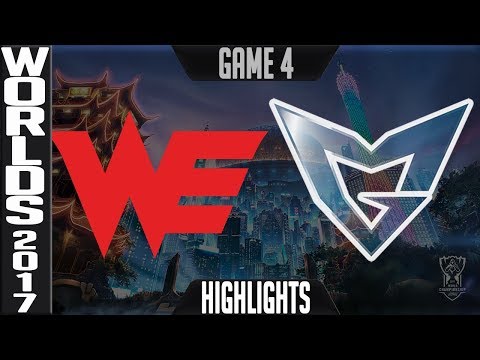 WE vs SSG Highlights Game 4 - Semifinal World Championship 2017 Team WE vs Samsung Galaxy G4