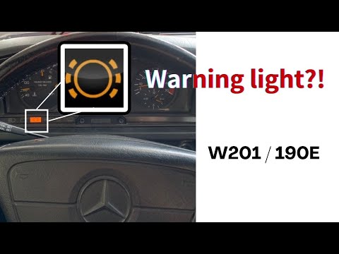 190e W201 W124 Warning light on dashboard? ｜190E DIY must know!