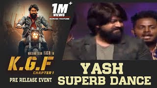 Rocking Star Yash Superb Dance Performance For Salaam Rocky Bhai Song @ KGF Pre Release Event