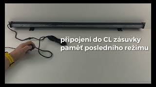 LED alej voděodolná (IP67) 12-24V, 63x LED 1W, oranžová 1060mm, ECE R65