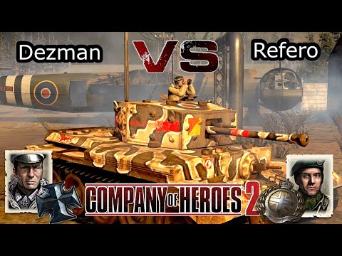 Coh2 1v1 | Dezman vs Refero | Bouncy castle