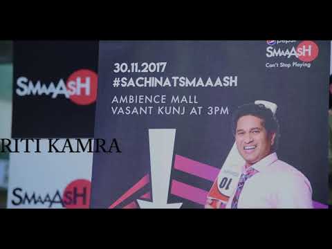 Anchor Smriti Kamra Hosting with Sachin Tendulkar