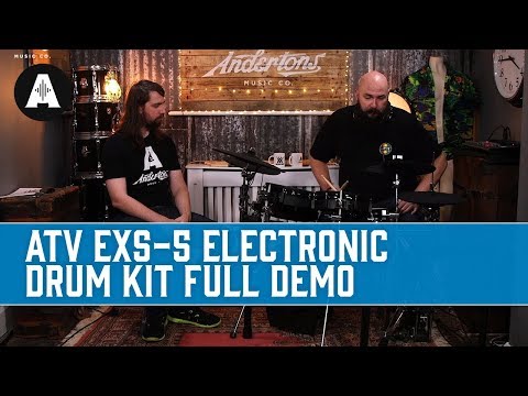 ATV aDrums EXS-5 Electronic Drum Set 2010s - Black image 8
