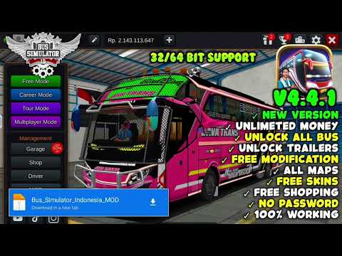 Bus Simulator Indonesia Mod APK 2026 | Unlimited Money, All Buses Unlocked & VIP Gameplay!