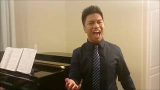 Baritone student Josh