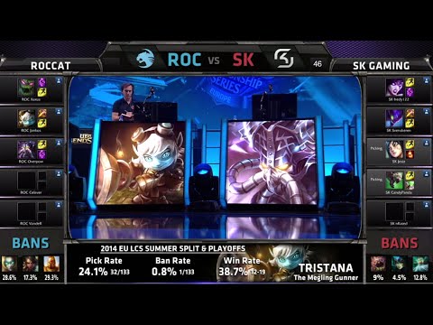 SK Gaming vs Roccat Game 2 | 3rd place EU LCS Summer 2014 Playoffs | SK vs ROC S4 Worlds Regionals