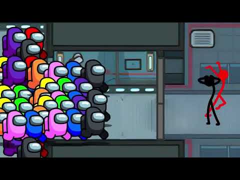 Stickman VS Among Us Giant Impostor   AVM Shorts Animation Part 09