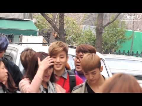 [130319] B.A.P 열린음악회 출근길 (B.A.P otw kbs)