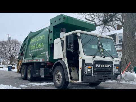 Waste Management 363822 & 311934 ~ CNG Mack McNeilus Rear Loaders in Newton