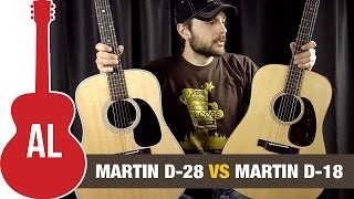 Video thumbnail for Martin D28 vs D18 - Review and Comparison by Acoustic Letter