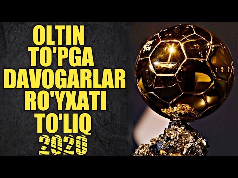 OLTIN TO'PGA DAVOGARLAR RO'YXATI E'LON QILINDI 2020