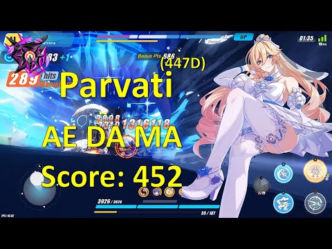 HI3 Abyss Superstring Dimension Nirvana (447D) - AE DA MA vs Parvati - Weather Ignited (452)