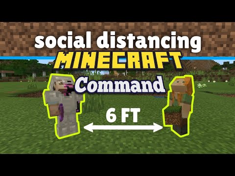 Social Distancing Minecraft Command tutorial (no mods)
