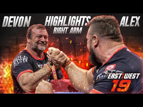 East vs West 19 HIGHLIGHTS | Alex Kurdecha vs Devon Larratt RIGHT-HANDED