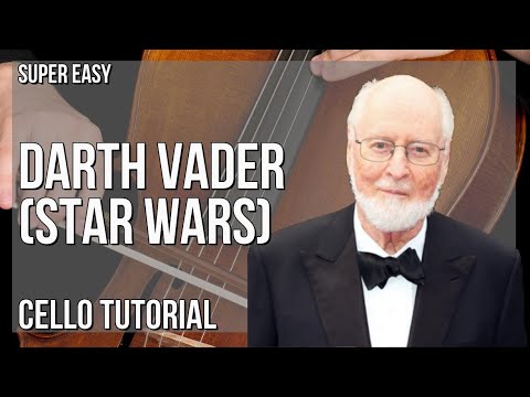 SUPER EASY: How to play Darth Vader (Star Wars)  by John Williams on Cello (Tutorial)