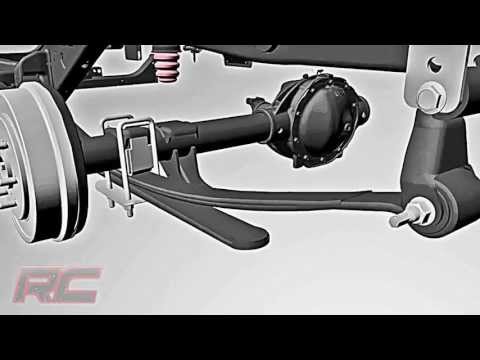 Rough Country's 2" Front 4" Rear GM 07 and Up 2WD Spindle Lowering Kit