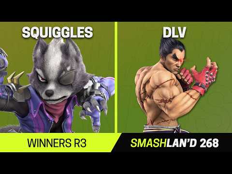 SmashLAN'd 268 Winners R3 - Squiggles (Wolf) vs DLV (Kazuya) - SSBU Tournament