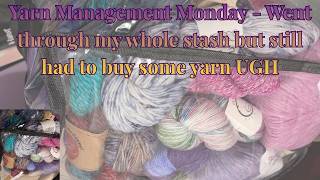 Yarn management Monday - bougie hand dyed yarn & I had to buy yarn because I DIDN'T have it????