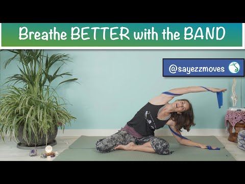 Breathe Better with the Band #elasticband #breathingexercises
