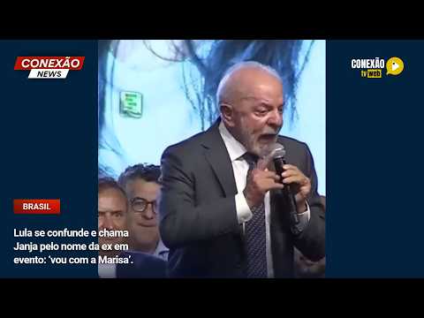 Vídeo: Lula se confunde e chama Janja pelo nome da ex em evento: ‘vou com a Marisa’.