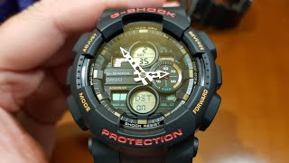 Casio G-Shock GA-140 - ustawienia zegarka [PL]
