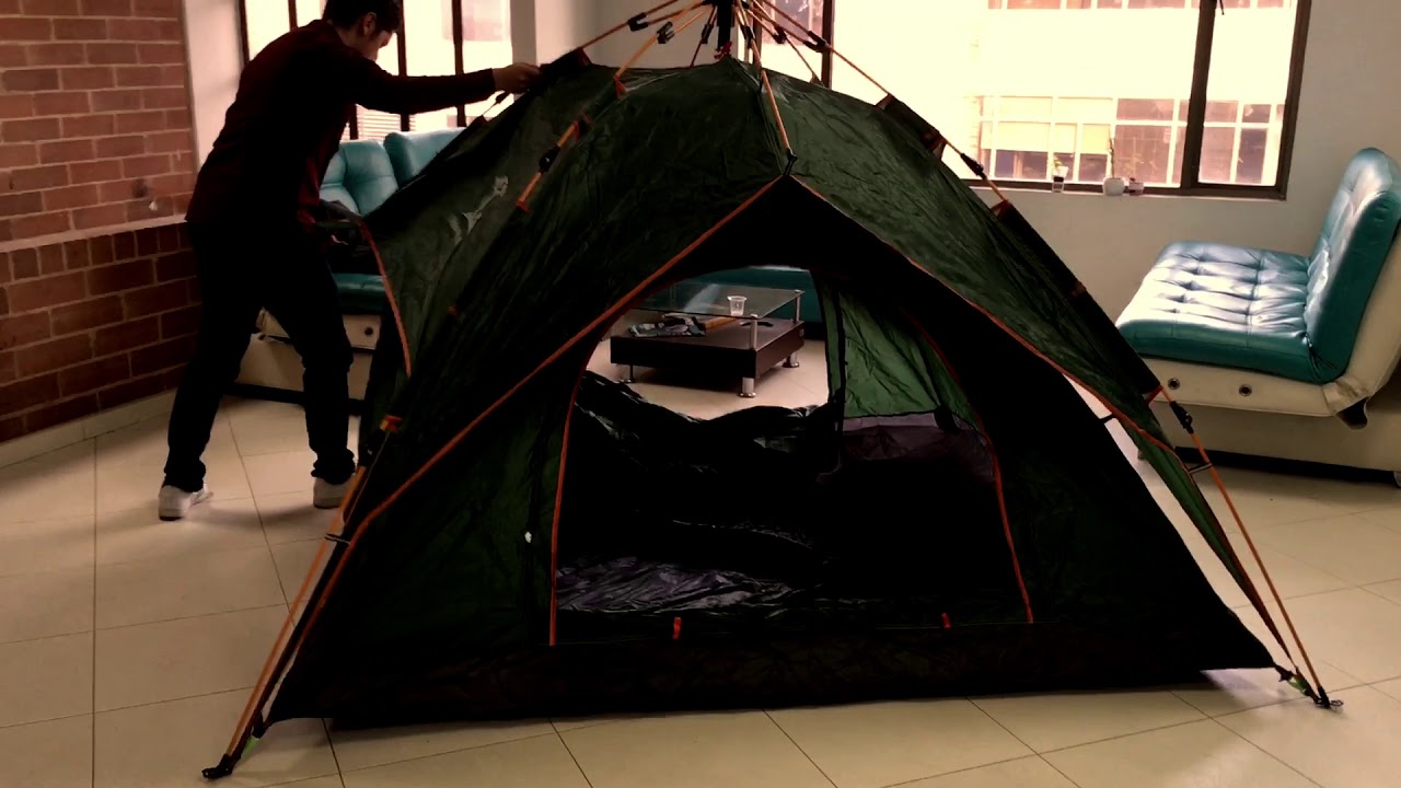 Watch CARPA/TIENDA DE CAMPAÑA CON DOBLE CAPA PARA 3-4 PERSONAS AUTOMÁTICO PARA CAMPING Y EXCURSIÓN Now CARPA/TIENDA DE CAMPAÑA CON DOBLE CAPA PARA 3-4 PERSONAS AUTOMÁTICO PARA CAMPING Y EXCURSIÓN