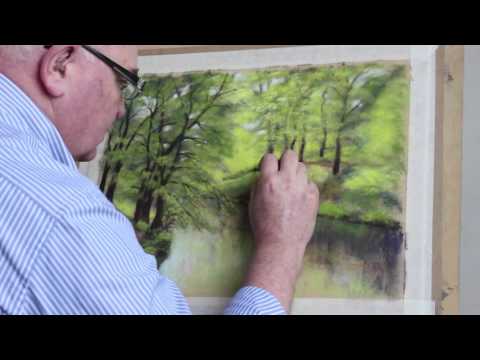 Thumbnail of Pastel painting landscape demonstration - Bodnant Garden