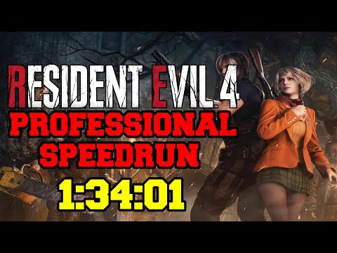 Resident Evil 4 Remake Professional Speedrun 1:34:01 (No Intro)
