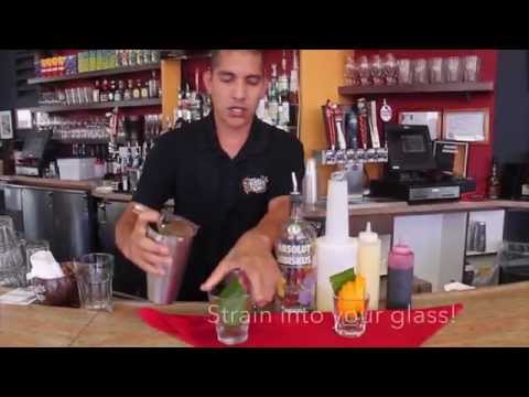 How to make Hibiscus cocktail - Tiki's Grill & Bar HibisKiss drink
