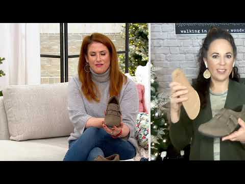 Earth Origins Nubuck Adjustable Slip-Ons - Paisley on QVC