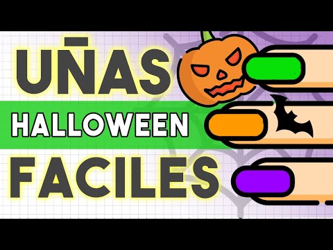 ¡5 DISEÑOS FACILES! 🎃 UÑAS HALLOWEEN 2023