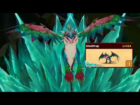 Steeltrap max level 124-Champion Dragon-titan mode//Dragons rise of Berk