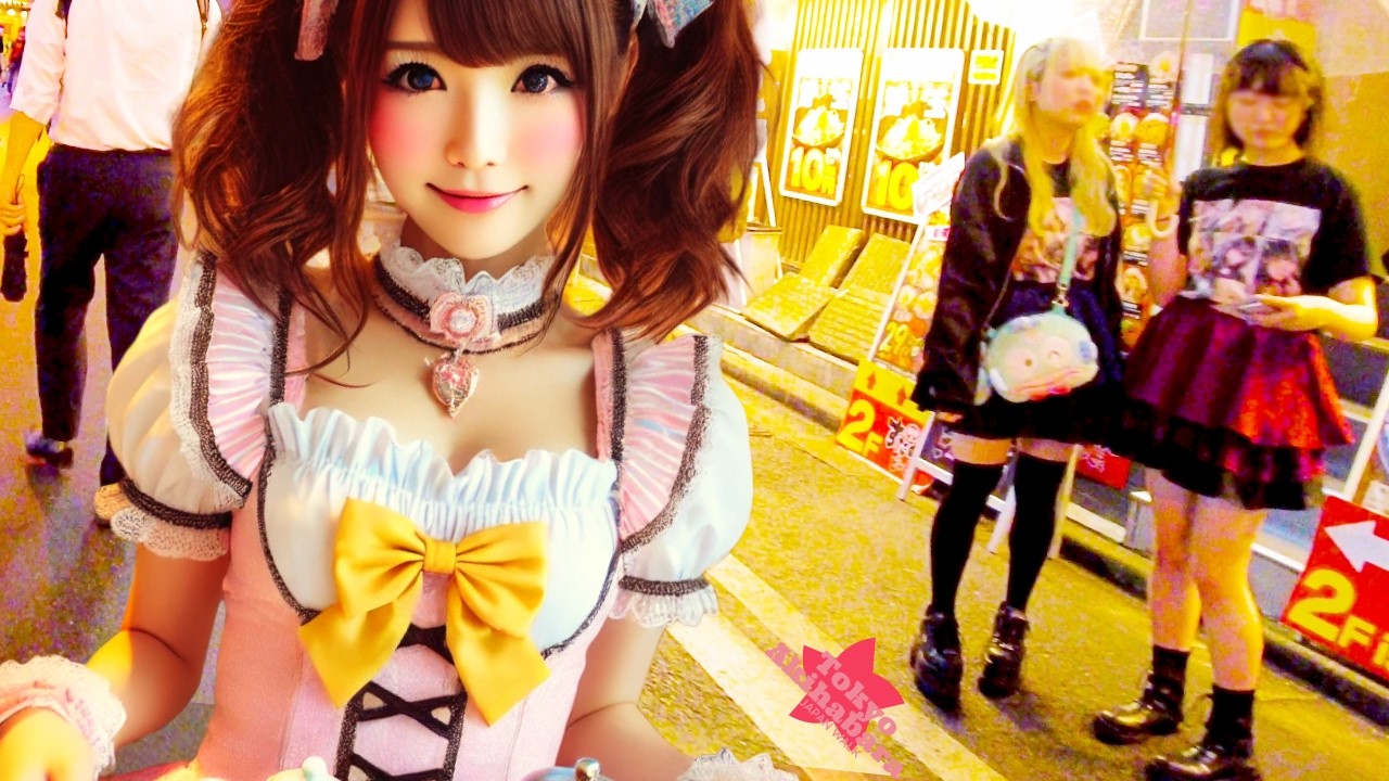 Tokyo Akihabara 🐶 Neon Street 💖 4K Nonstop 1 Hour