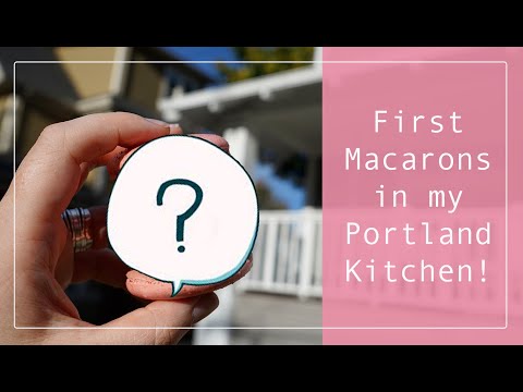 First Macarons in My New Kitchen! | Making Raspberry Macarons with a Hand Mixer