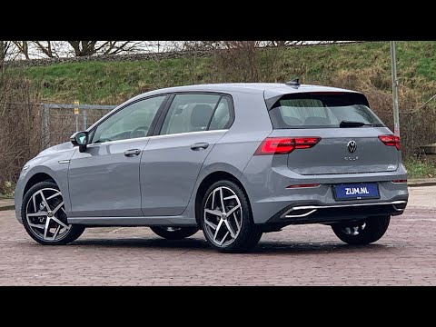 Volkswagen NEW Golf 8 in 4K 2020 Style Moonstone Grey 18 inch "Dallas" Walk around & detail inside