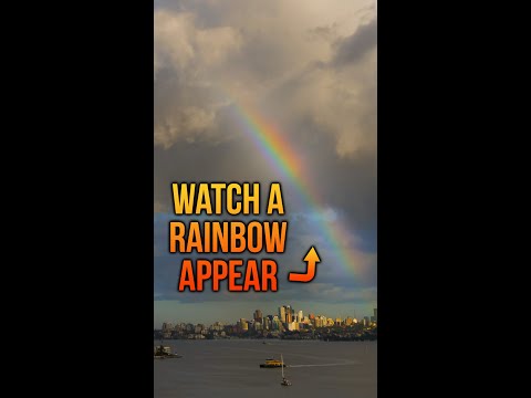 Watch a RAINBOW appear #shorts