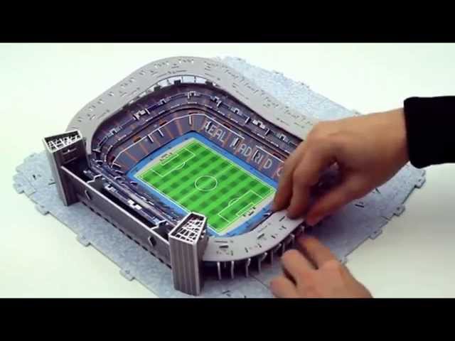 Vídeo relacionado con Puzle 3D Building Football Stadium del modelo para montar con nanobloques, más de 4000 unidades (Bernabeu)