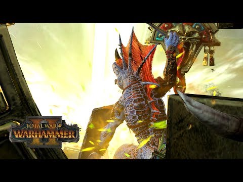 TEHENAUIN the TANK ENGINE - Lizardmen vs High Elves // Total War: Warhammer II Online Battle