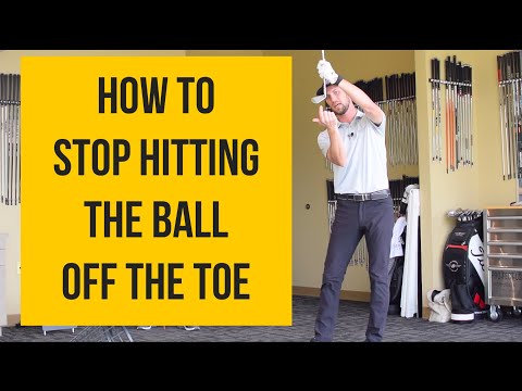 How to Stop Hitting the BALL OFF THE TOE 👣
