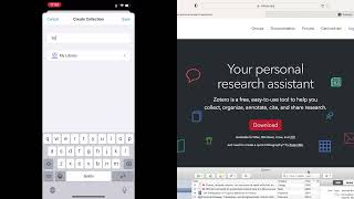 How to use and install Zotero on Iphone