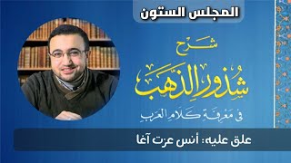 صورة المجلس الستون من شرح شذور الذهب - أنس عزت آغا