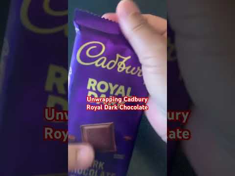 Unwrapping Royal Dark Chocolate #shorts #asmr #satisfying