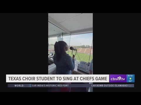 Texas College choir student to sing at Kansas City Chiefs game