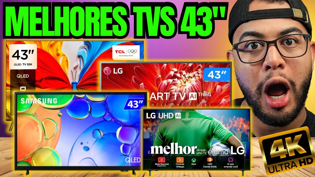 Miniatura da avaliação em vídeo de Smart TV VIZZION BR43E3FA 43 Polegadas
