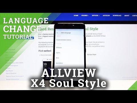 How to Change Language in ALLVIEW X4 Soul Style - Language Settings