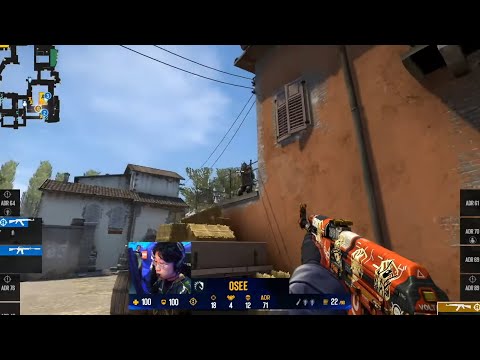 oSee 1v3 against Movistar Riders on INFERNO (MRS VS LIQUID - IEM COLOGNE 2022 - QUARTERFINAL)